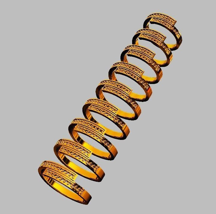 Diamond Ring 3D print model_5