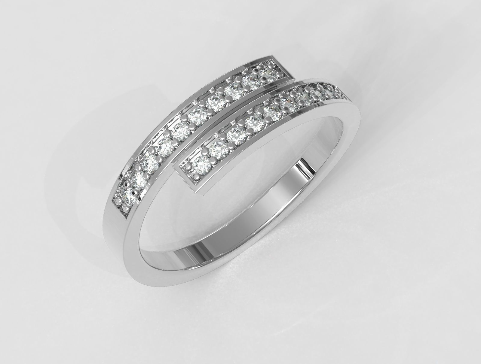 Diamond Ring 3D print model_1