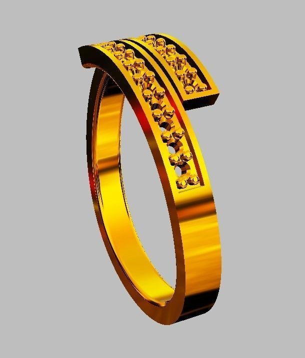 Diamond Ring 3D print model_11
