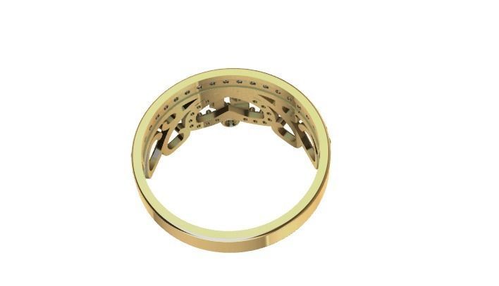 Anillo de 15 para dama-mujer -v- 3D print model_3