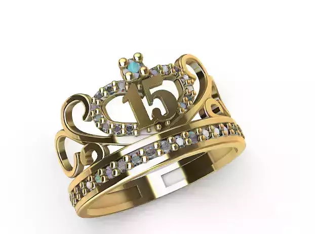 Anillo de 15 para dama-mujer -v-