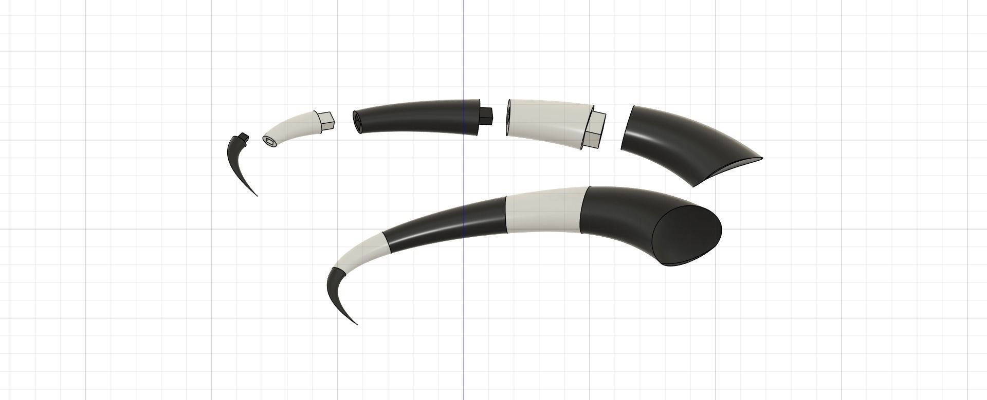 Blitzo horns - Helluva Boss 3D print model_1