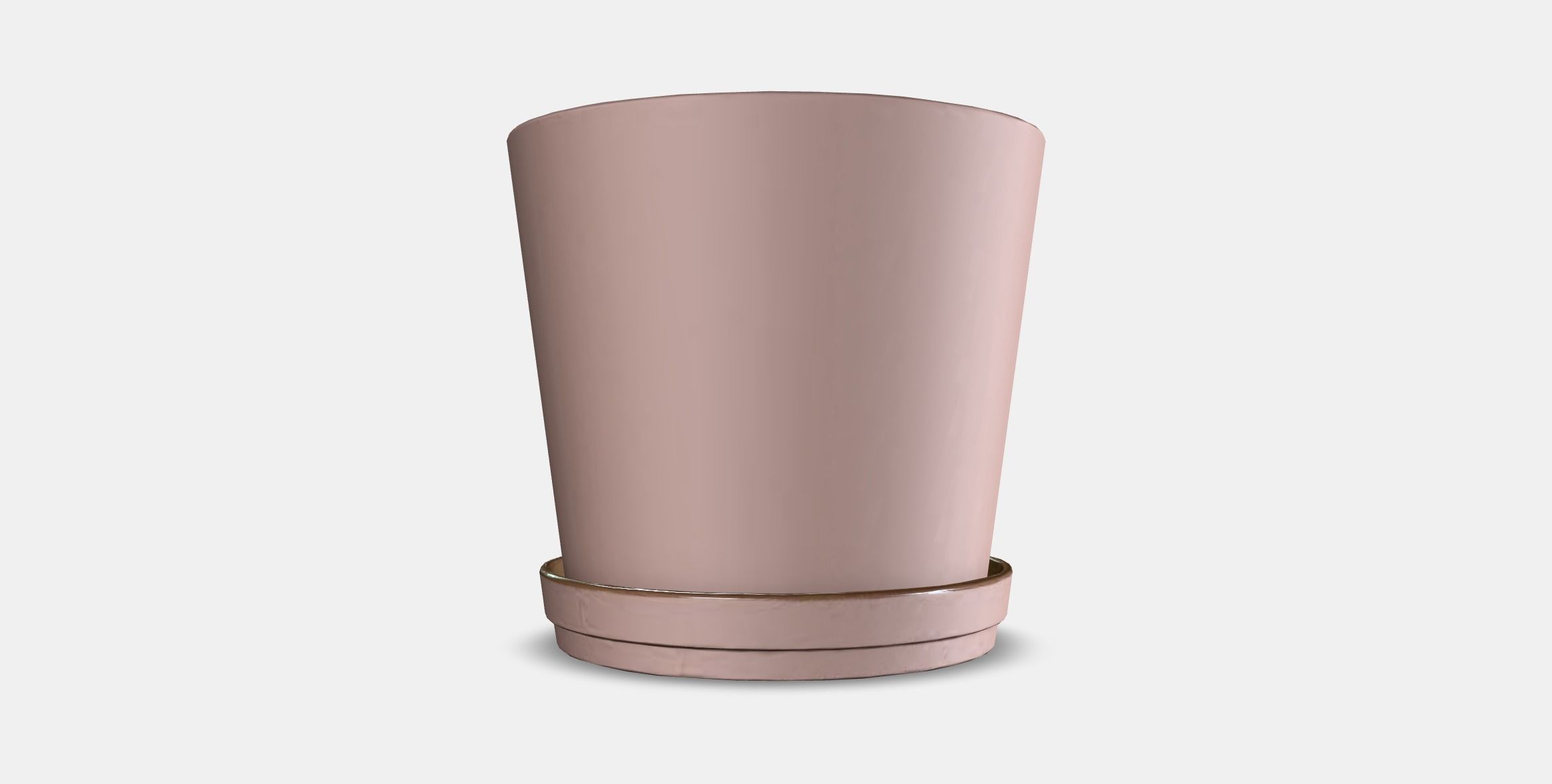 KLARBAR Plant pot with saucer 1 Low-poly 3D model_16