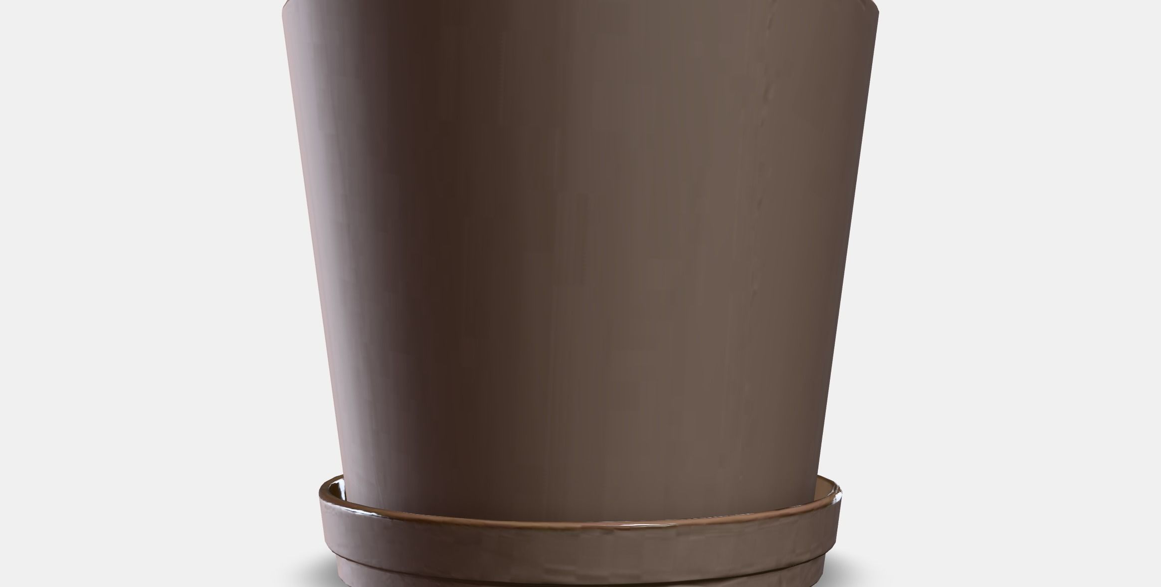 KLARBAR Plant pot with saucer 1 Low-poly 3D model_9