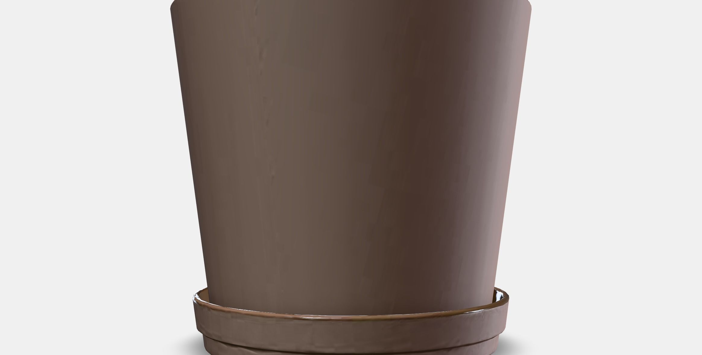 KLARBAR Plant pot with saucer 1 Low-poly 3D model_13