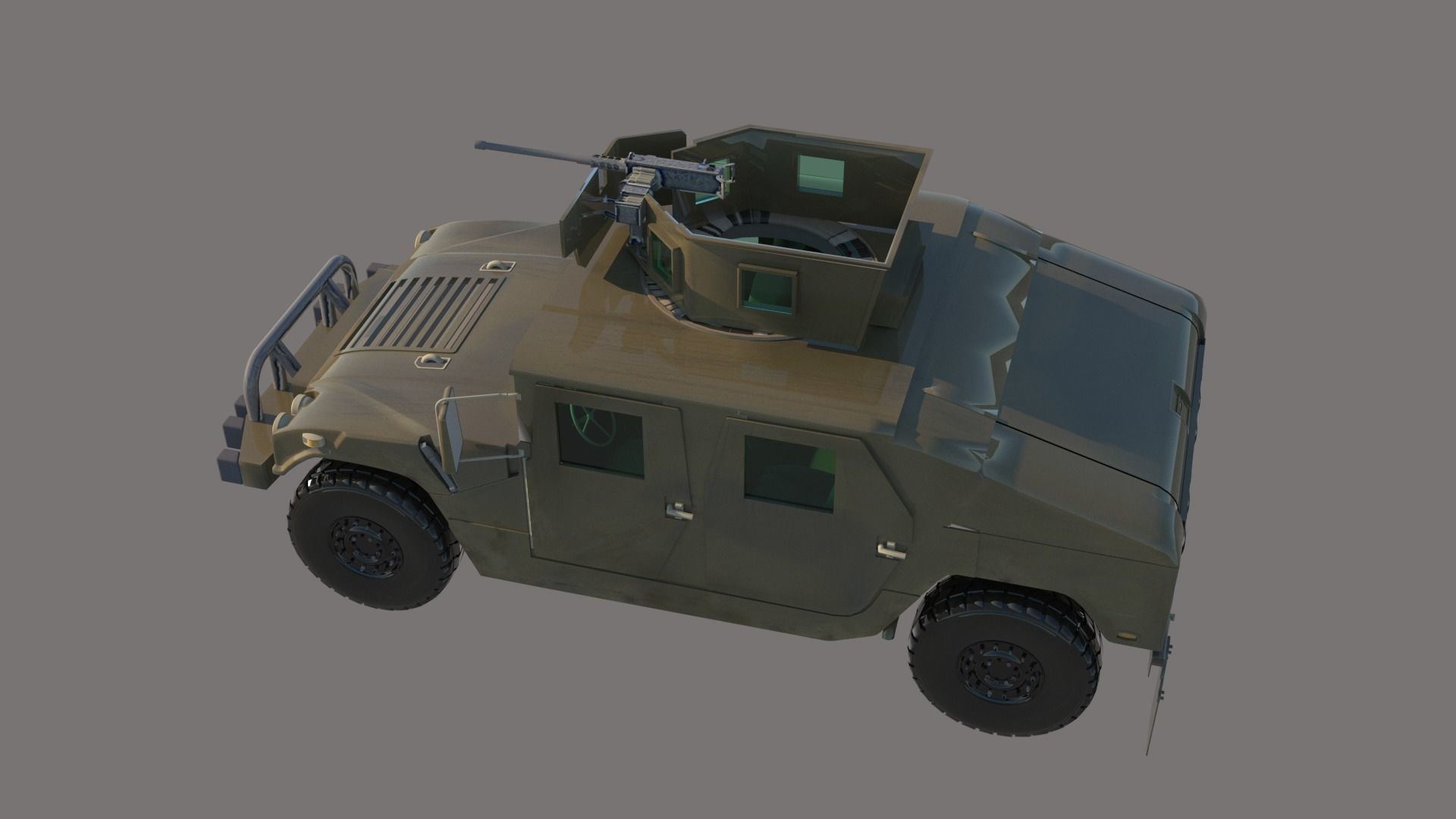 Armored vehicle Free 3D model_4