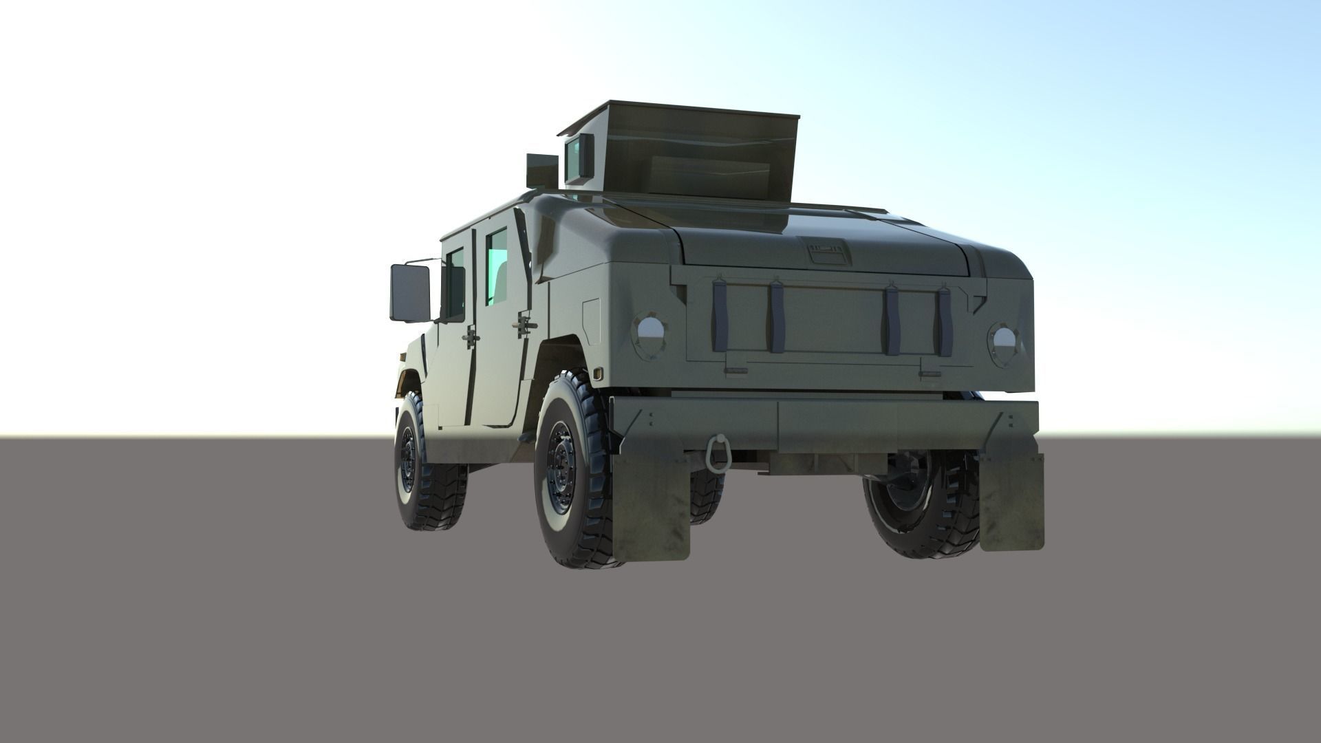 Armored vehicle Free 3D model_3