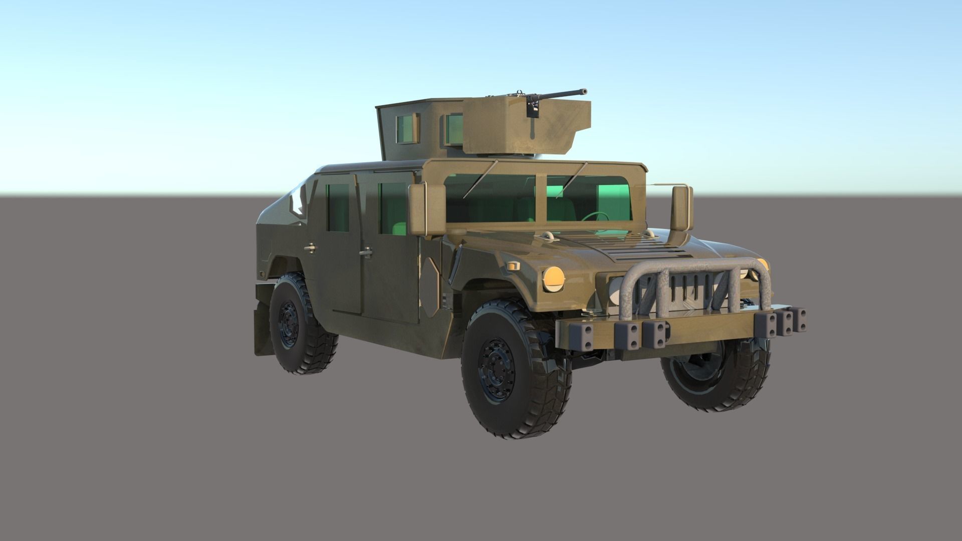 Armored vehicle Free 3D model_1