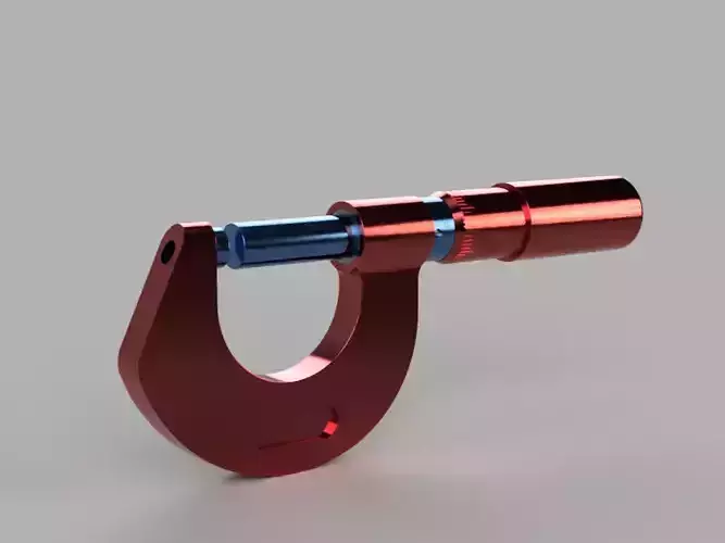 Micrometer 3D print model