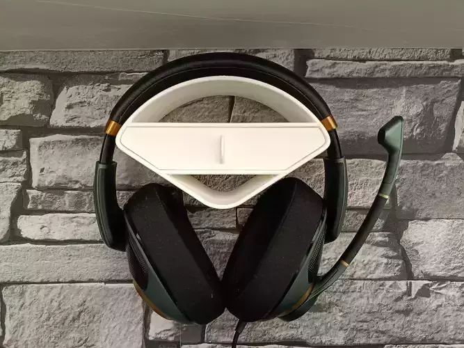 Gaming headset stand with drawer