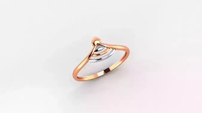 Ultra light wt minimalist Plain Gold Ring 3dm stl renders
