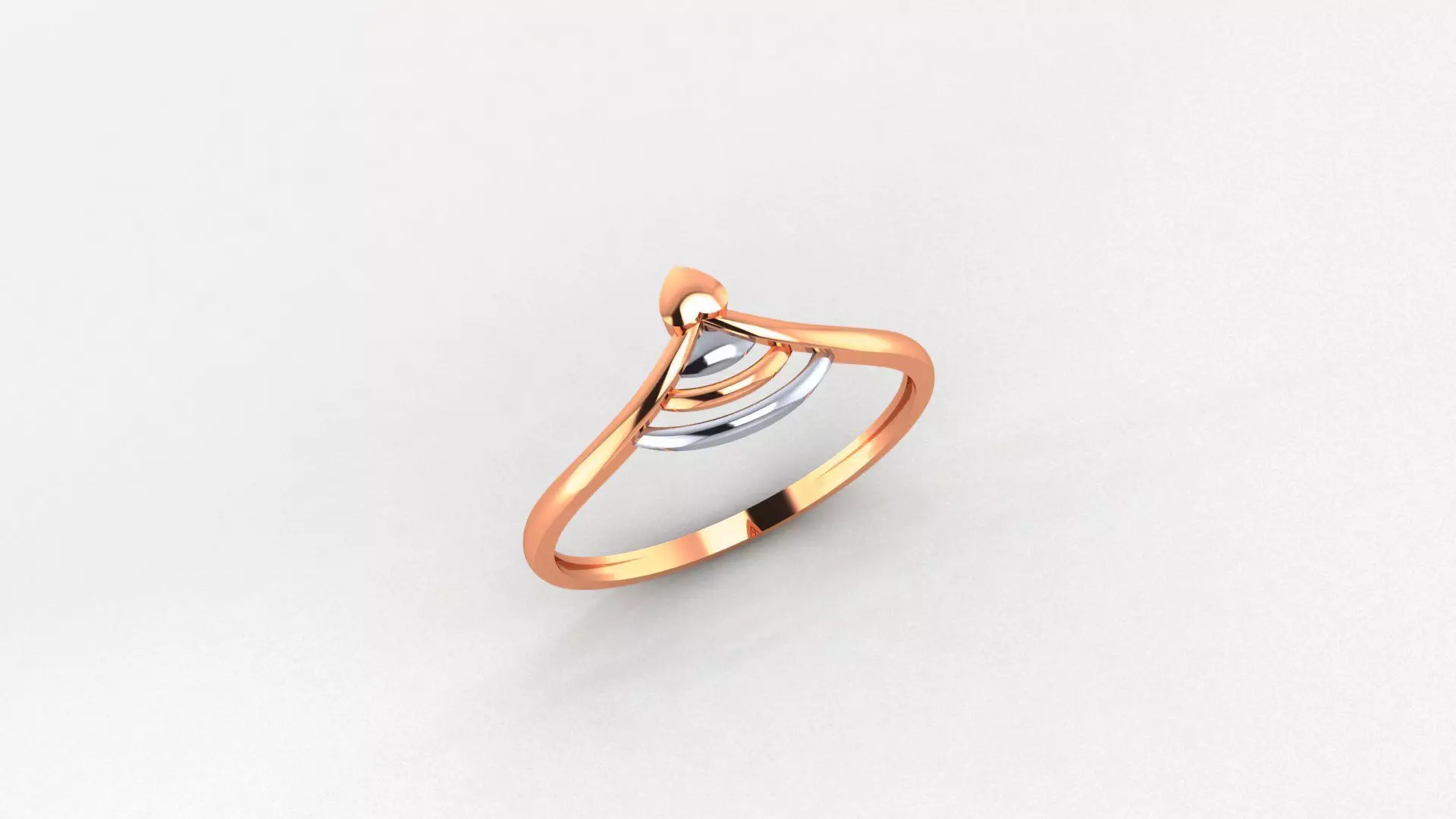 Ultra light wt minimalist Plain Gold Ring 3dm stl renders 3D print model_0