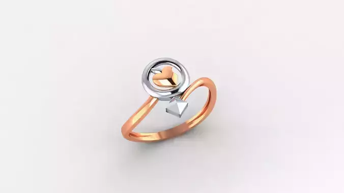 Apple Cube Ultra light wt minimalist Plain Gold Ring 3dm stl 3D print model