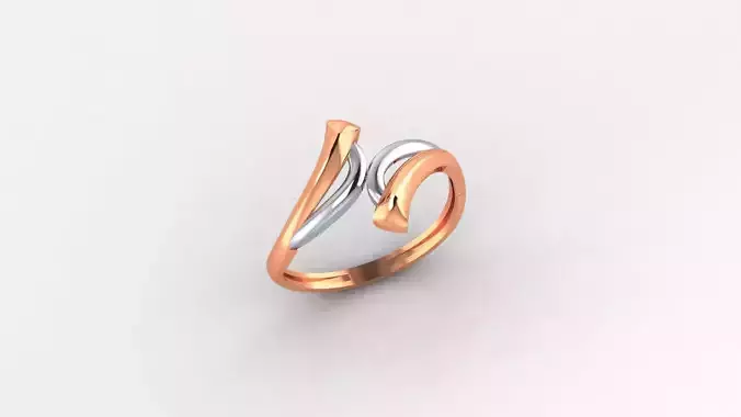 Wire Ultra light wt minimalist Plain Gold Ring 3dm stl