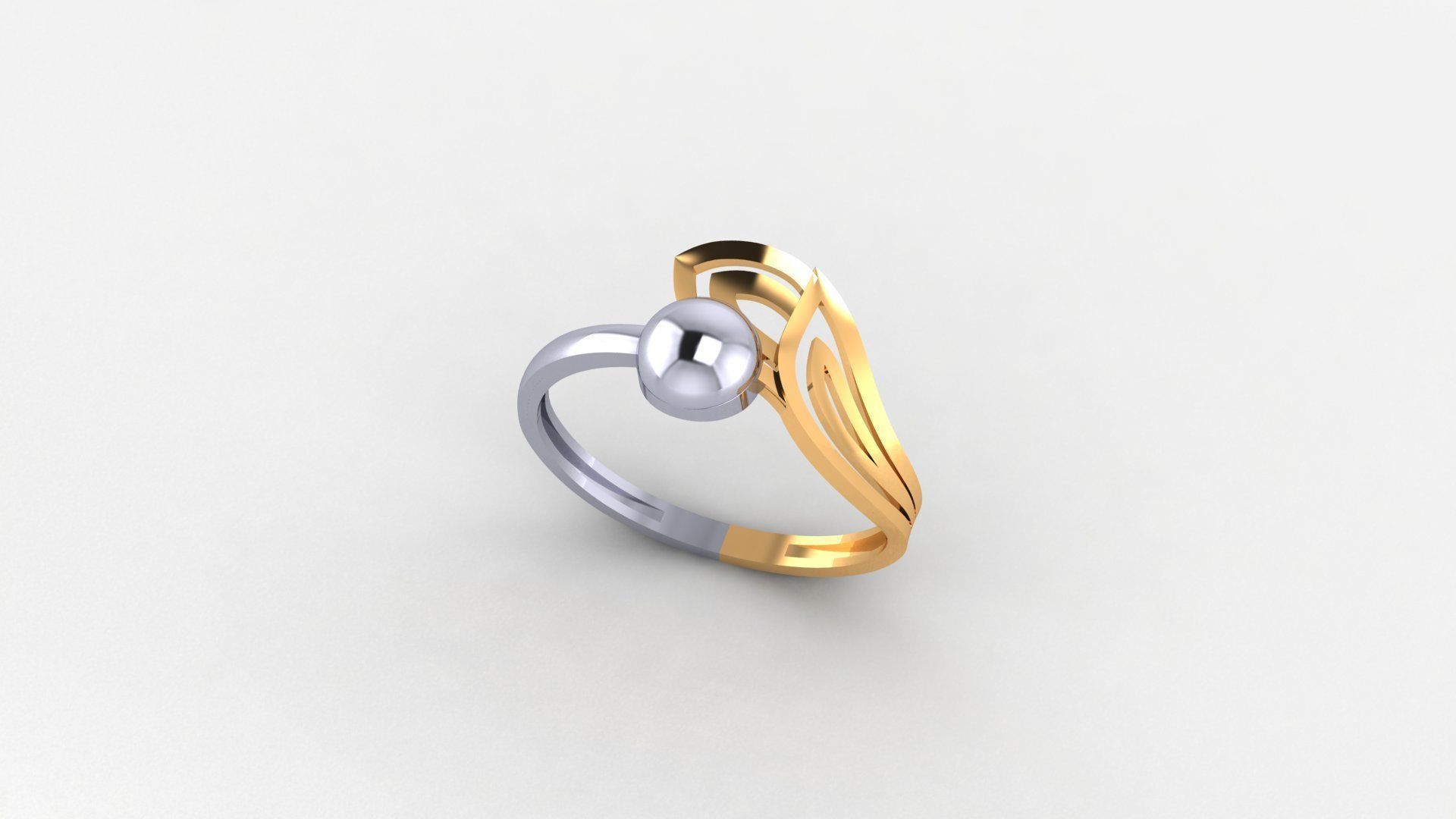 Bead  Wire Ultra light wt minimalist Plain Gold Ring 3dm stl  3D print model_1