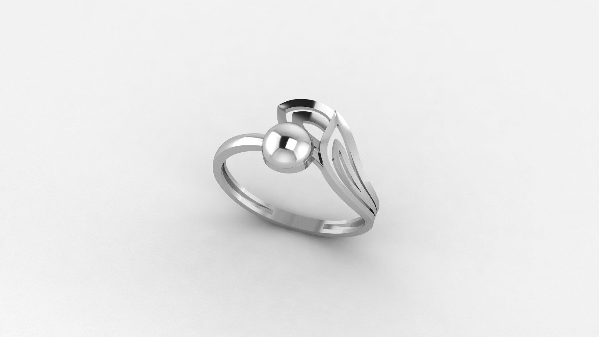 Bead  Wire Ultra light wt minimalist Plain Gold Ring 3dm stl  3D print model_2