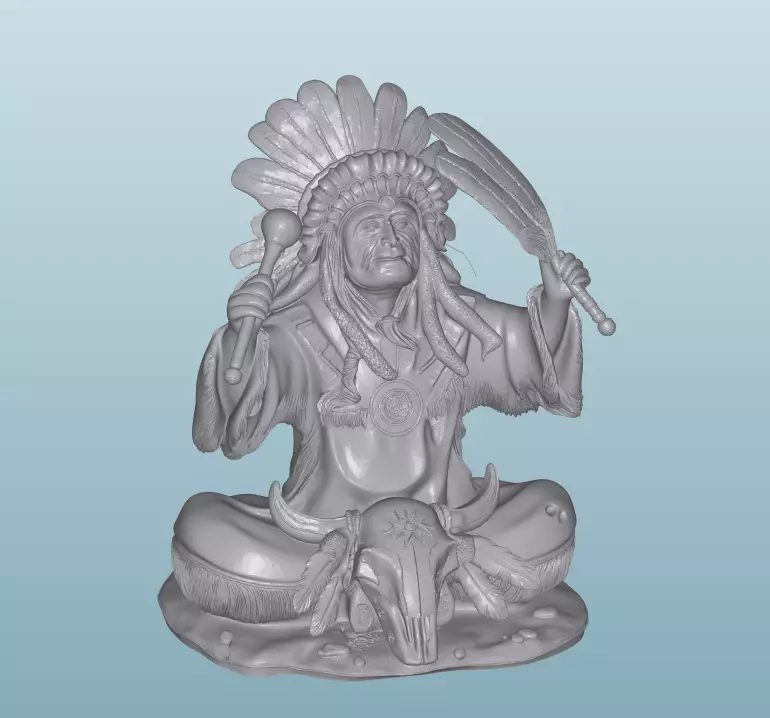 INDIAN  W1 Native American Figures 3D print model_0