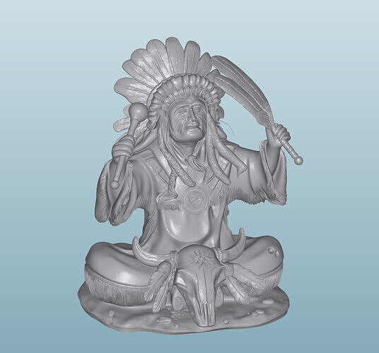 INDIAN  W1 Native American Figures 3D print model