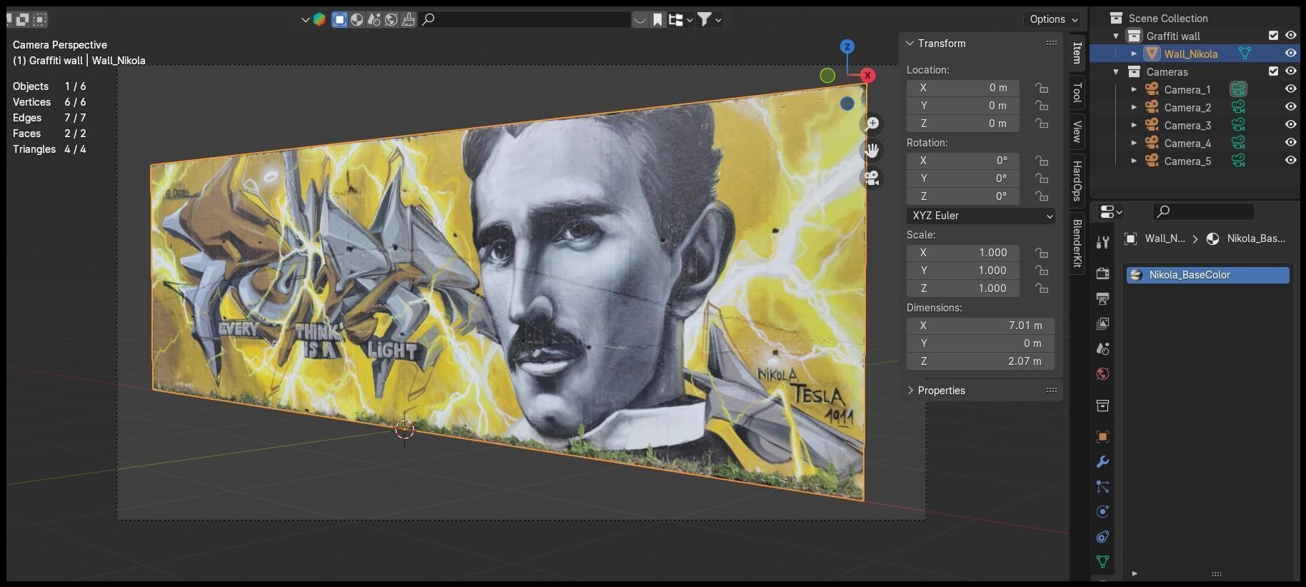 Graffiti wall III 3D model_8