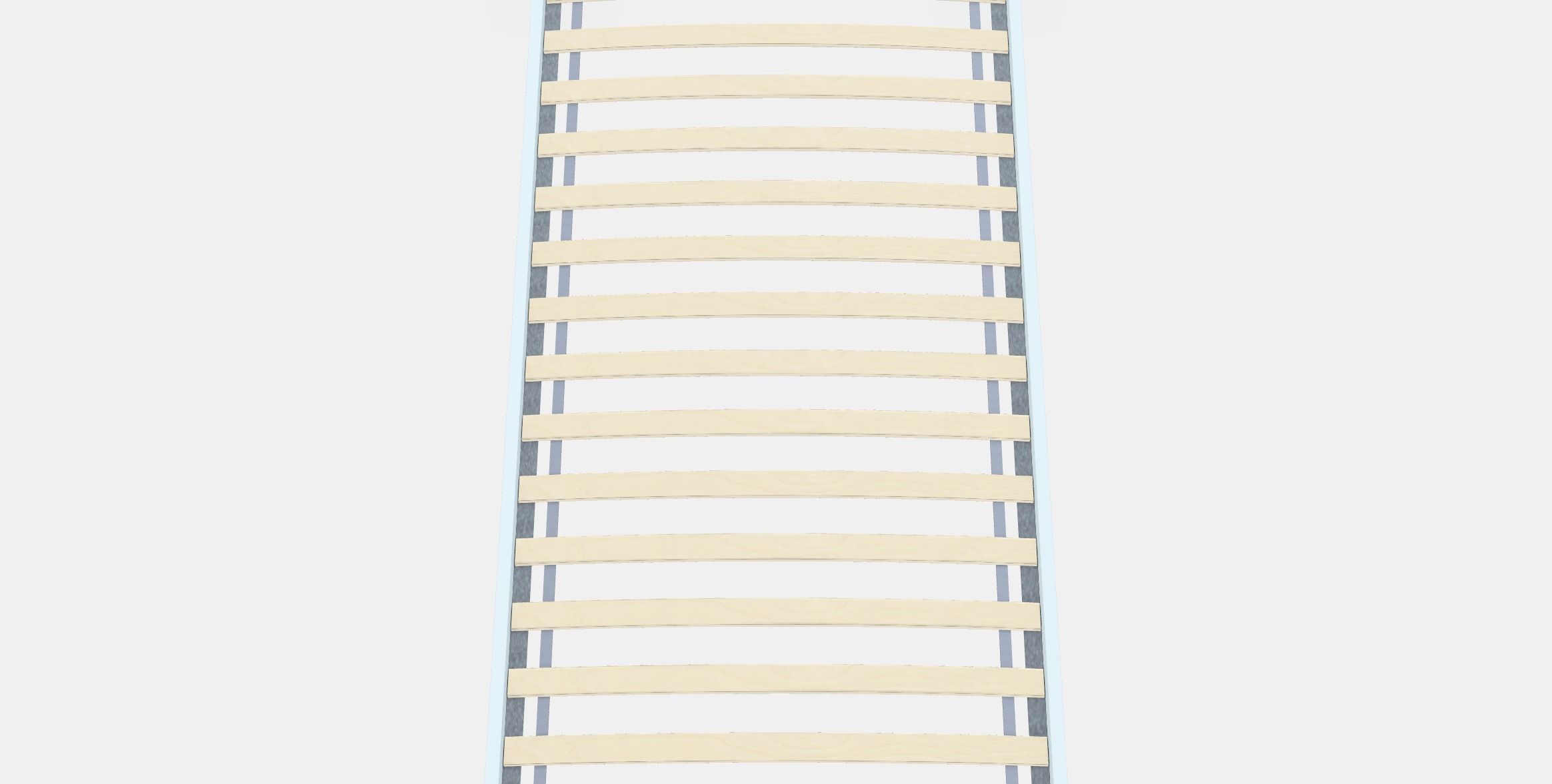 VEVELSTAD Bed frame 1 Low-poly 3D model_4