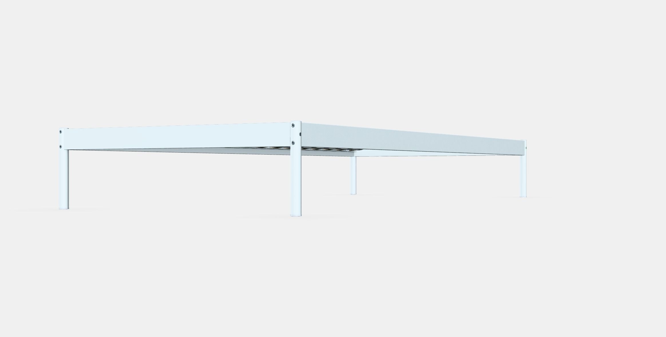 VEVELSTAD Bed frame 1 Low-poly 3D model_6