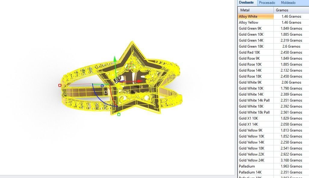 Anillo de 15 para dama-mujer -v- 3D print model_5