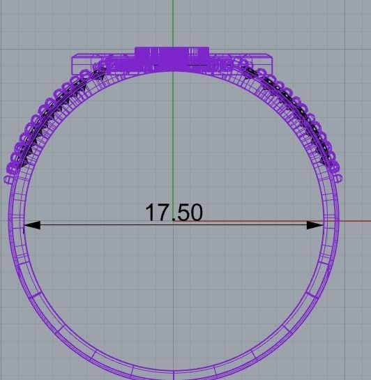 Anillo de 15 para dama-mujer -v- 3D print model_7