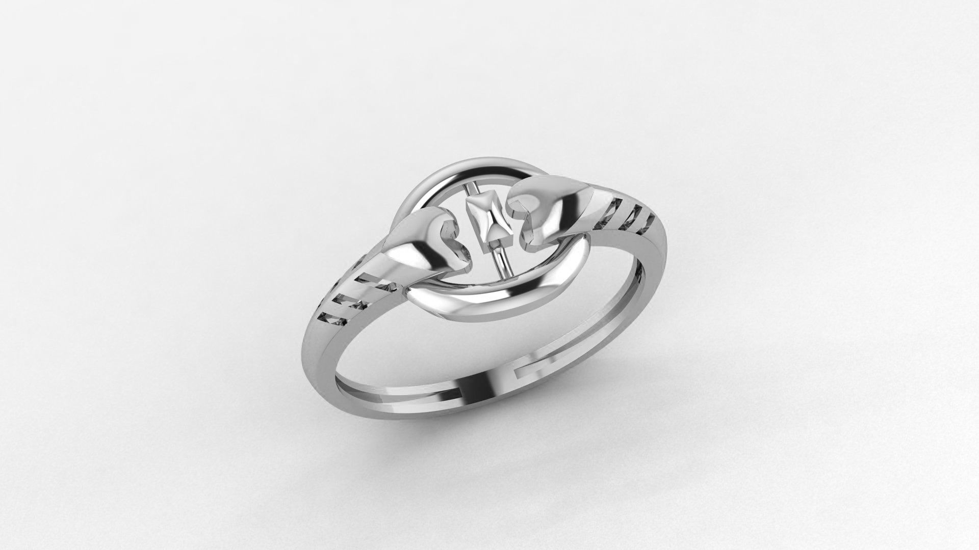 Snake eating fruit Ultra light wt minimalist Plain Gold Ring 3D print model_2