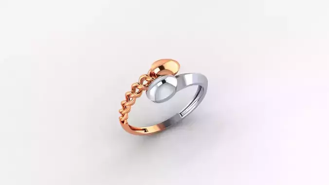 Snake Pair half Cuban Link Ultra light wt minimalist Ring 3D print model Snake Pair half Cuban Link Ultra light wt minimalist Ring 3D print model