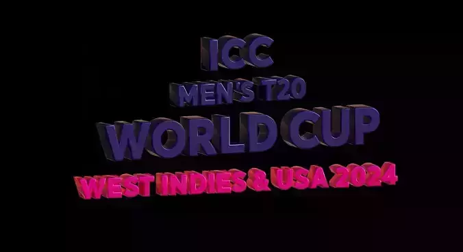 3D ICC Mens Cricket World Cup Logo 2024 360 Animation