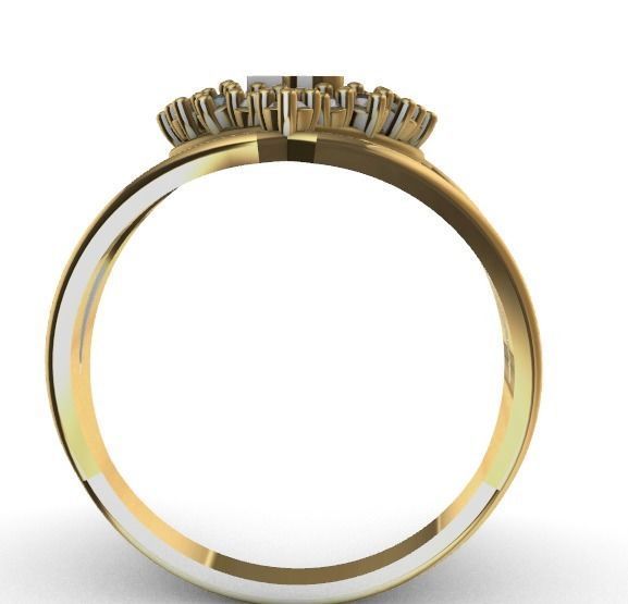  Anillo de 15 para dama-mujer -v- 3D print model_2