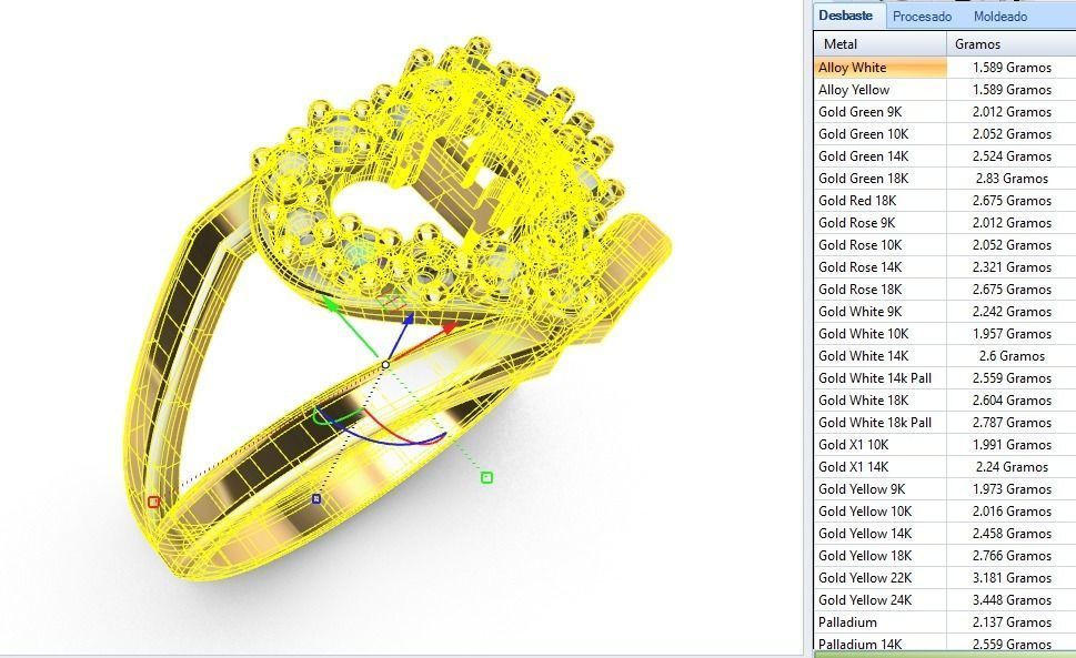  Anillo de 15 para dama-mujer -v- 3D print model_7