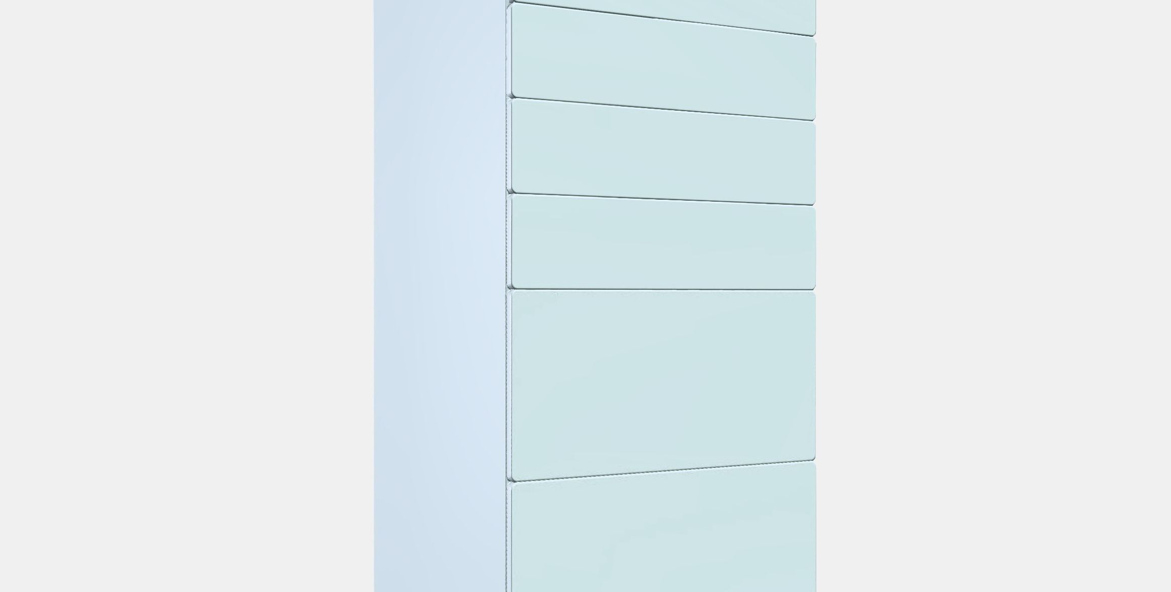 SMASTAD - PLATSA Chest of 6 drawers Low-poly 3D model_9