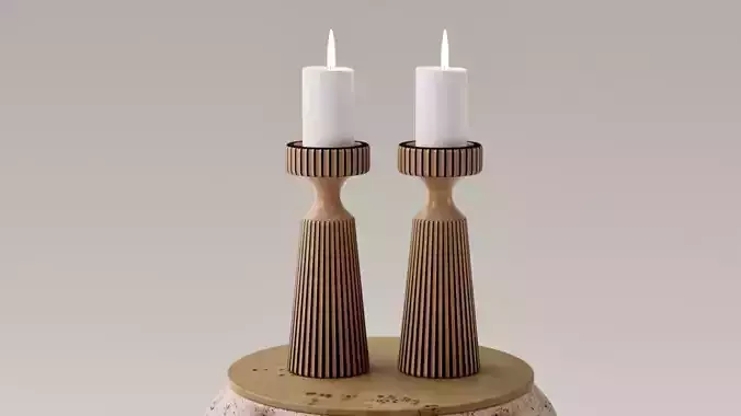PORTA VELAS - CANDELABRO 3D print model