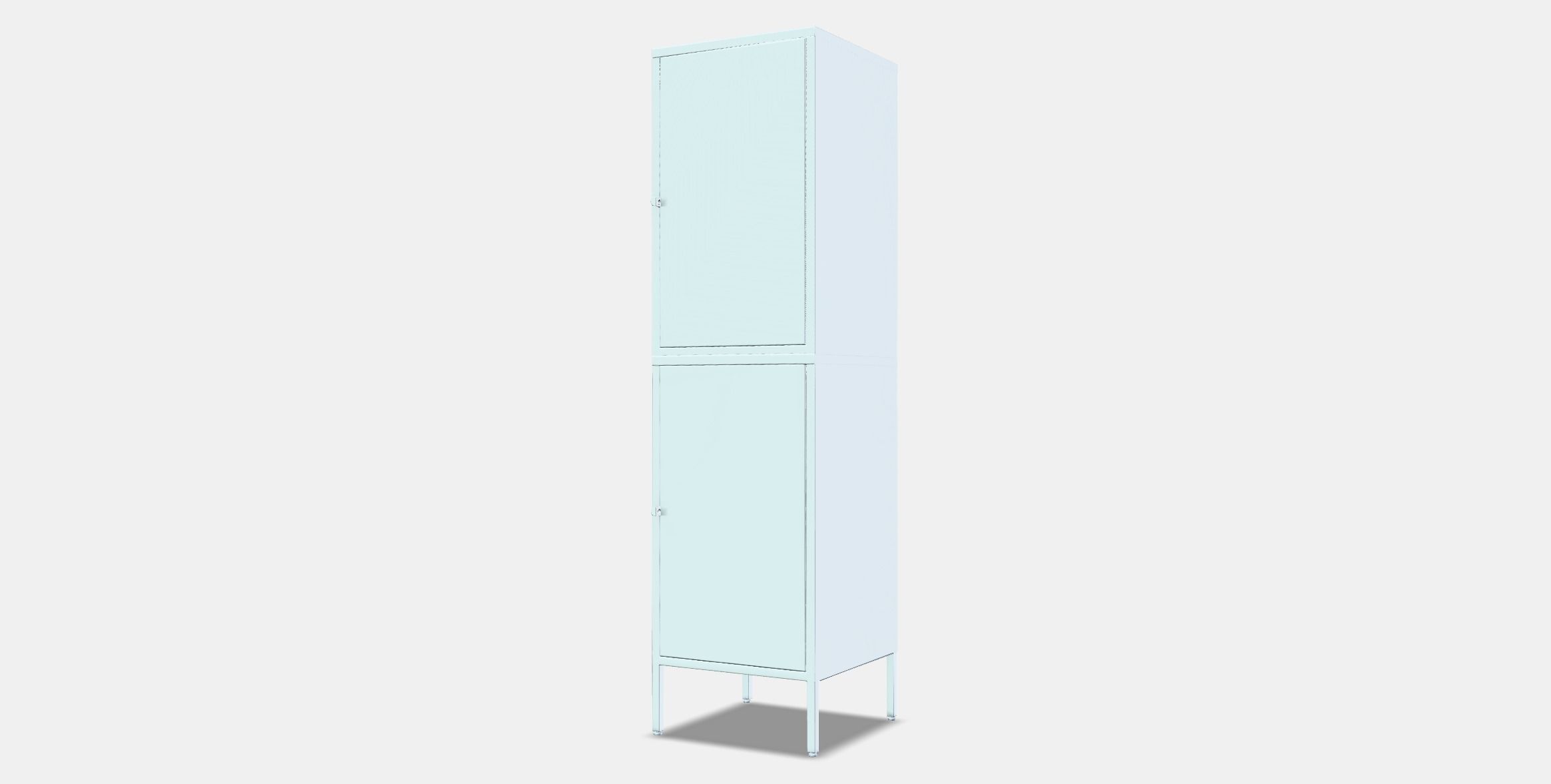 HALLAN Storage combination with doors 2 Low-poly 3D model_12