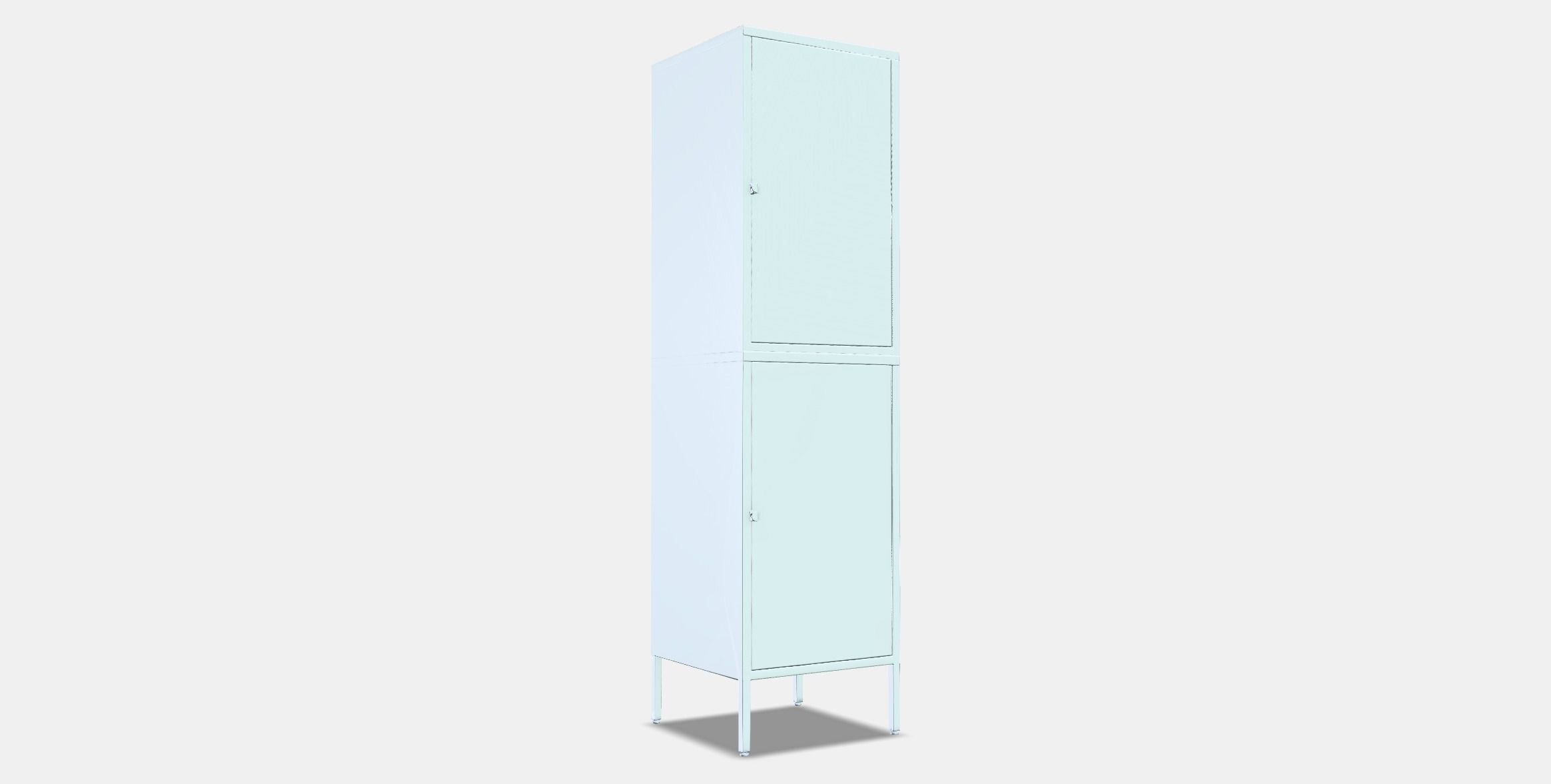 HALLAN Storage combination with doors 2 Low-poly 3D model_3
