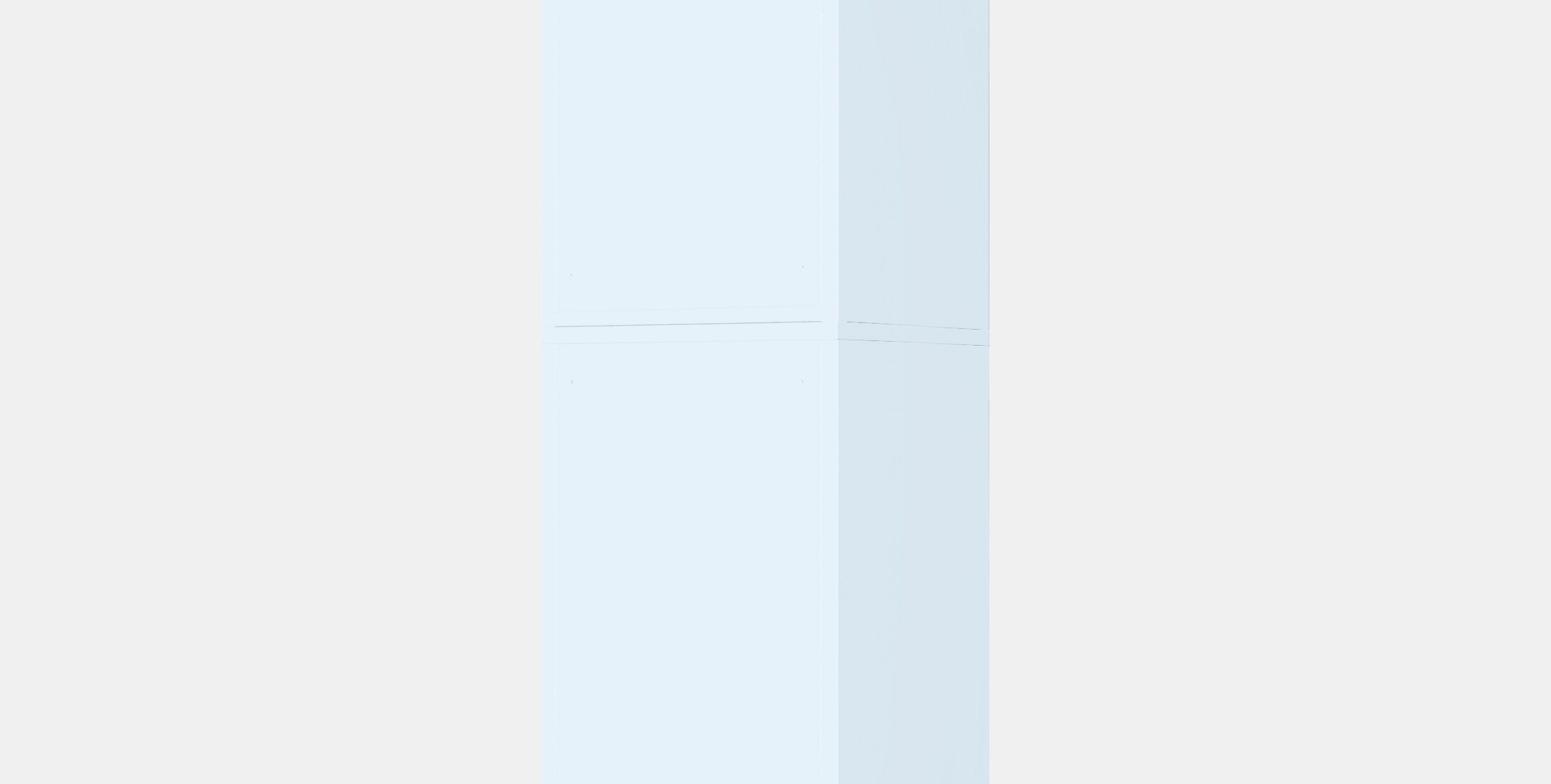 HALLAN Storage combination with doors 2 Low-poly 3D model_6