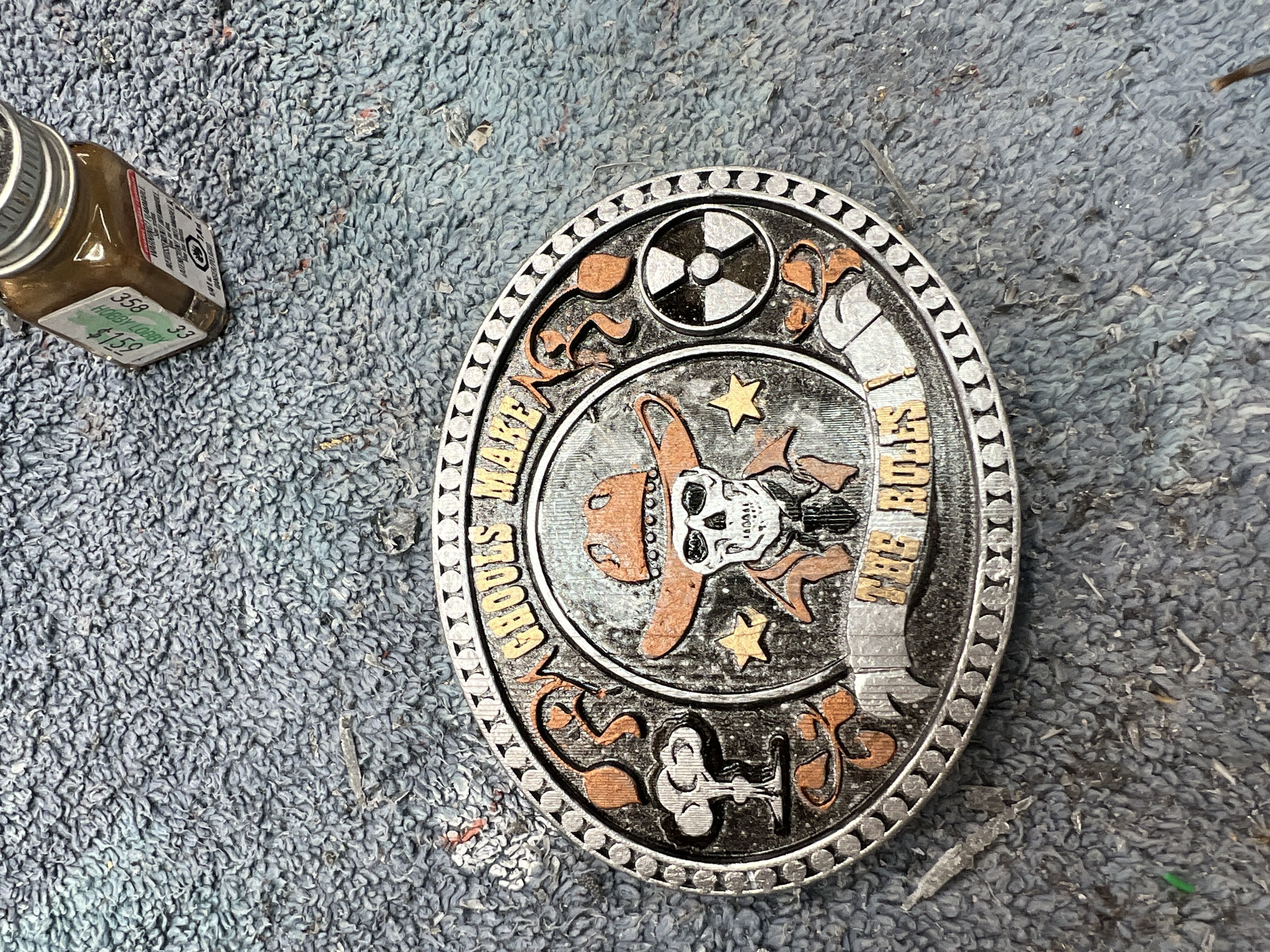 Fallout Ghoul Buckle and Spurs Package 3D print model_2