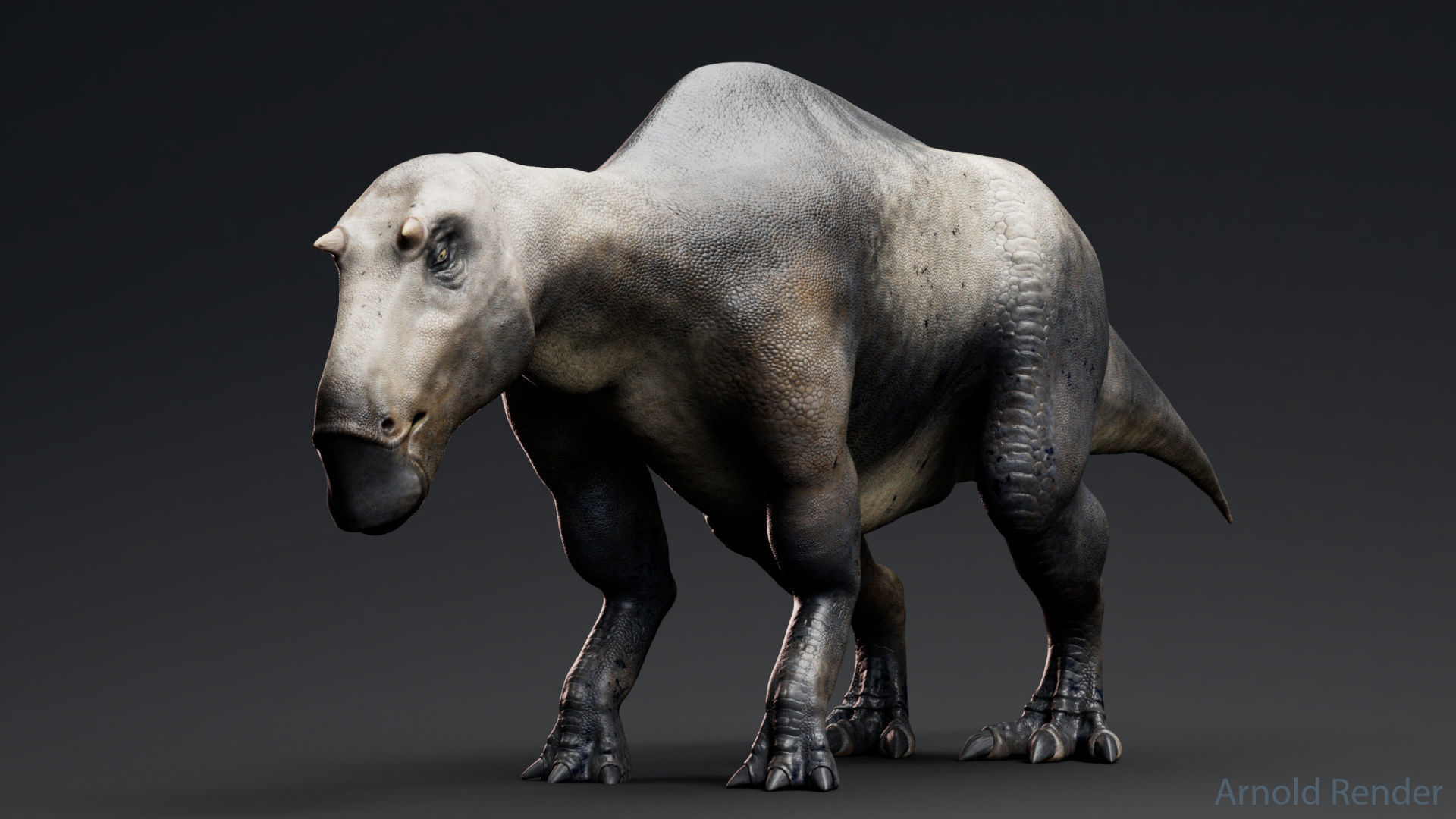 Dinosaur Maiasaura Unreal Engine Project Low-poly 3D model_3