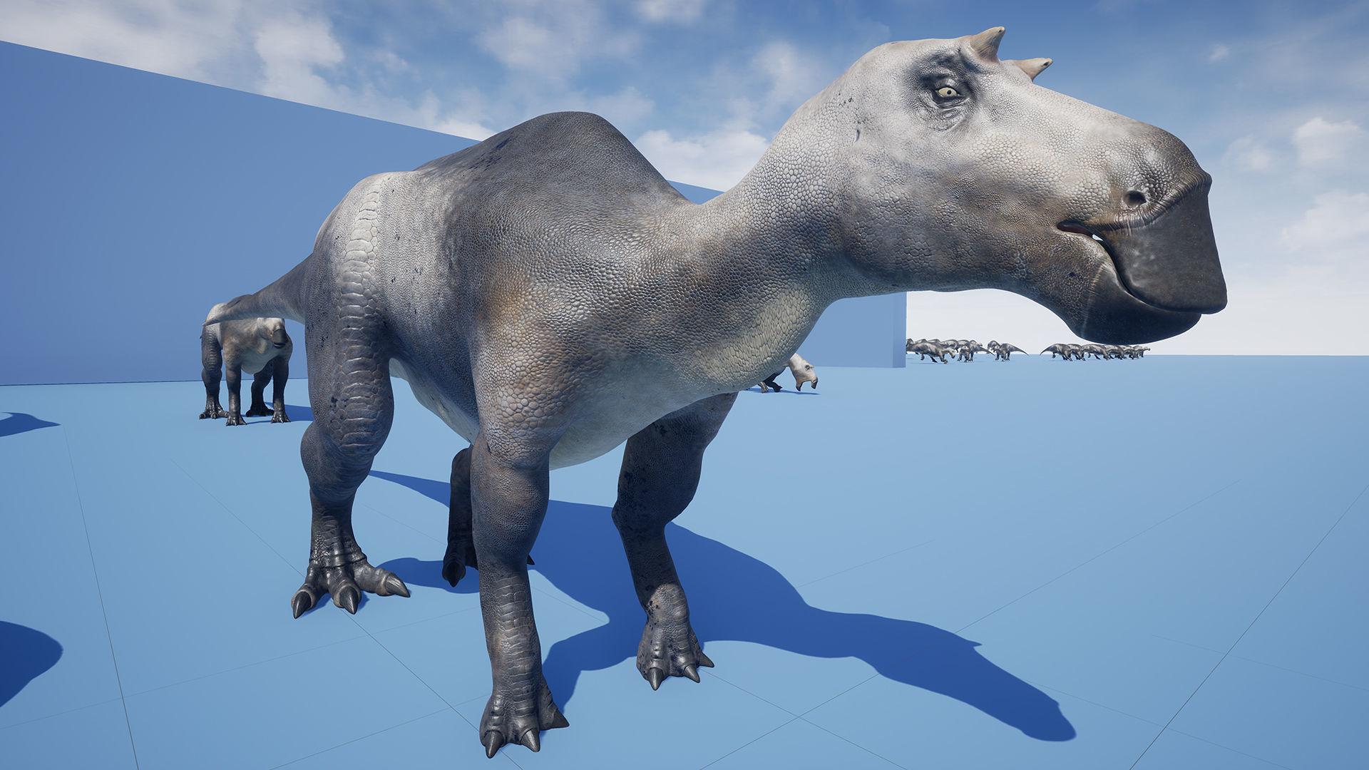 Dinosaur Maiasaura Unreal Engine Project Low-poly 3D model_9