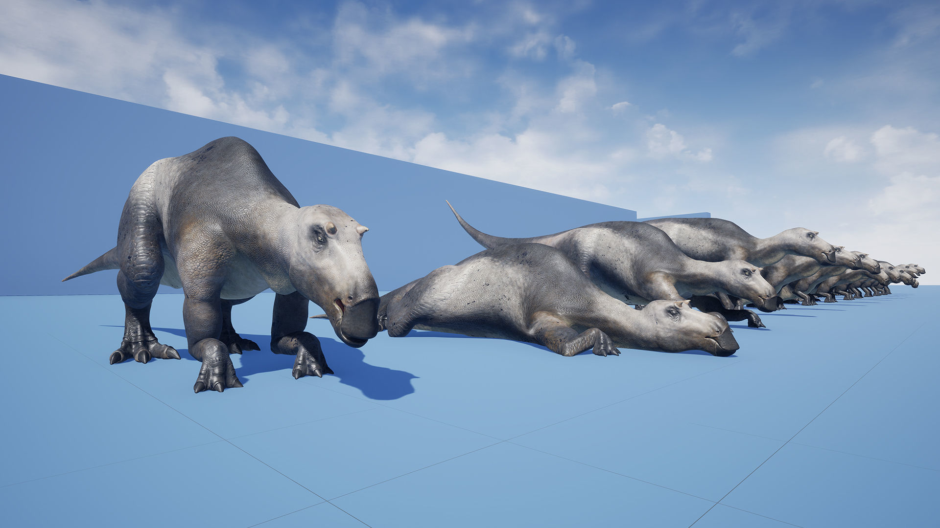 Dinosaur Maiasaura Unreal Engine Project Low-poly 3D model_12