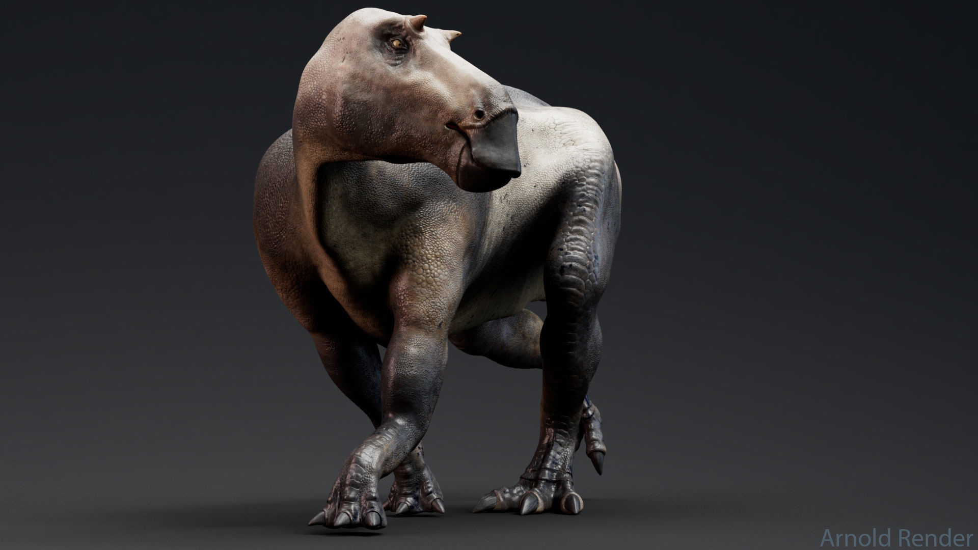 Dinosaur Maiasaura Unreal Engine Project Low-poly 3D model_5