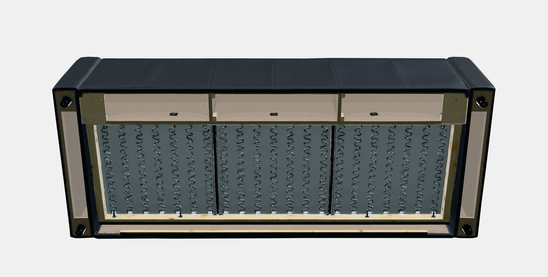 VIMLE 3-seat sofa 3 Low-poly 3D model_10