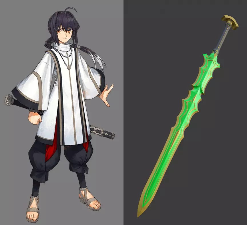 Fate Samurai Remnant yamato takeru amenomurakumo no Tsurugi 3D print model