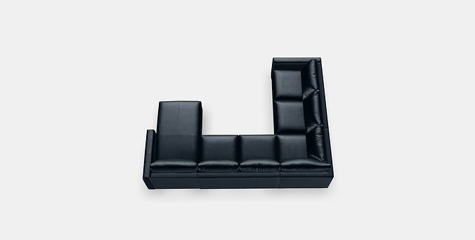 VIMLE Corner sofa 5-seat Low-poly 3D model
