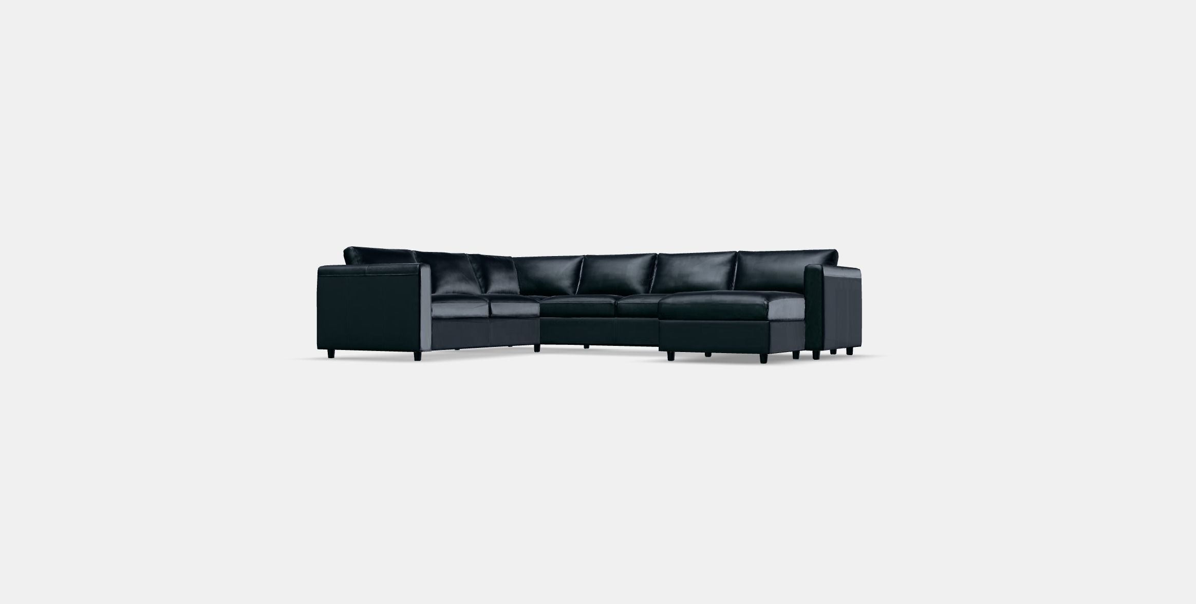 VIMLE Corner sofa 5-seat Low-poly 3D model_12