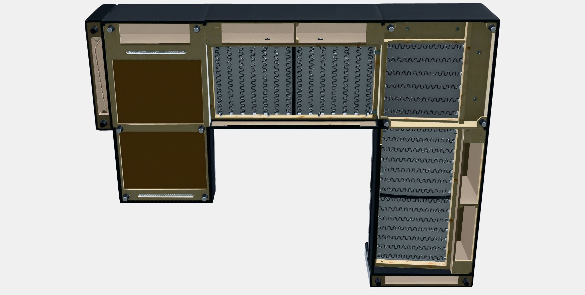 VIMLE Corner sofa 5-seat Low-poly 3D model_8