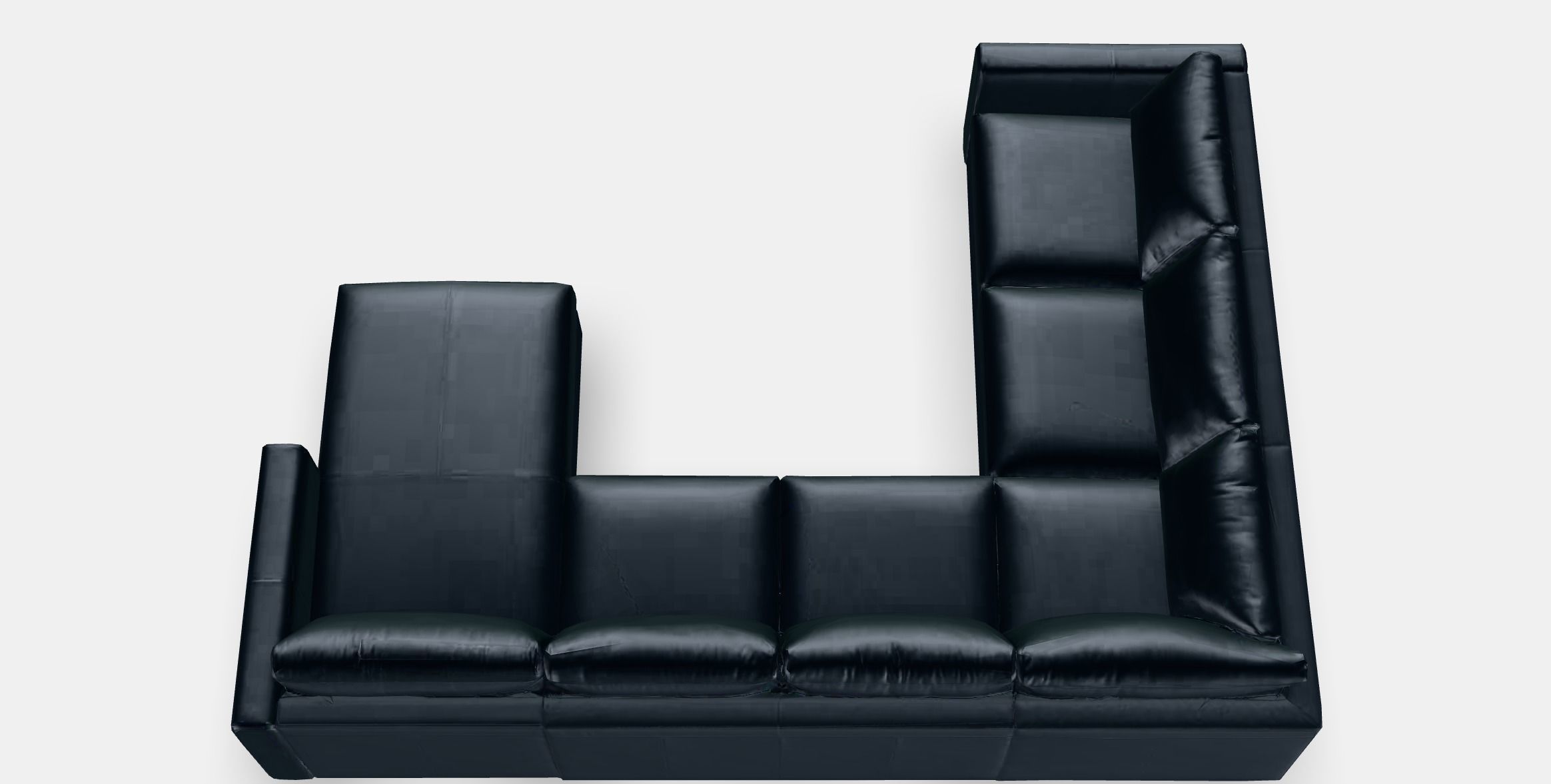 VIMLE Corner sofa 5-seat Low-poly 3D model_4