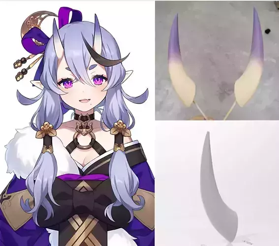 VTUBER RINDOU MIKOTO NIJISANJI HORN 3D PRINT STL