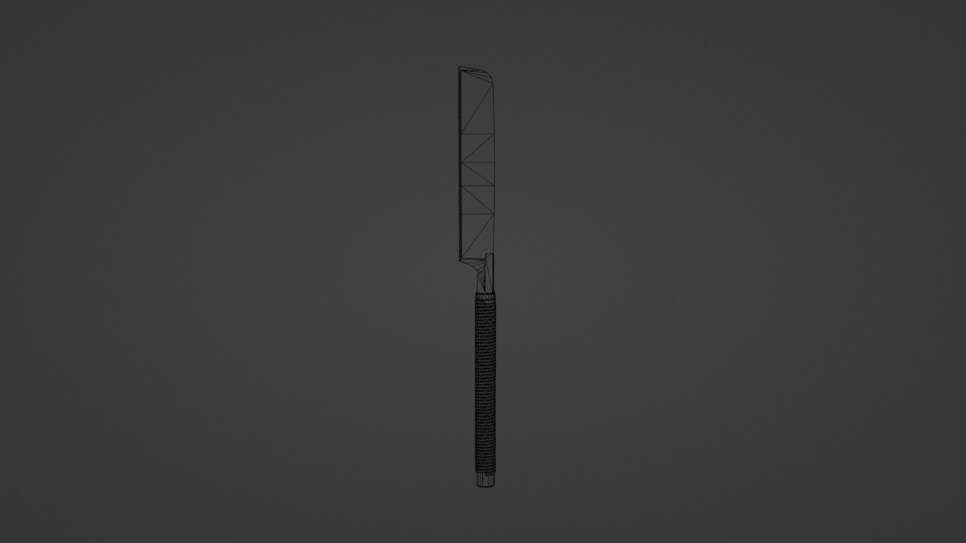 Nokogiri Japanese Sawblade Low-poly 3D model_4